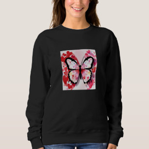 Valentine's Day Love Heart Butterfly Girlfriend Fi Sweatshirt