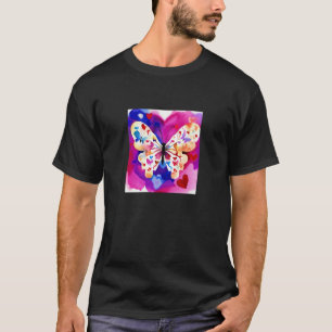Valentine's Day Love Heart Butterfly Girlfriend Fi T-Shirt