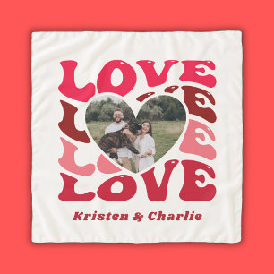 Valentine's Day Love Heart Custom Photo Scarf