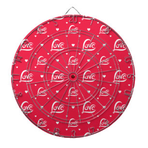 Valentines Day Love Heart Dart Board