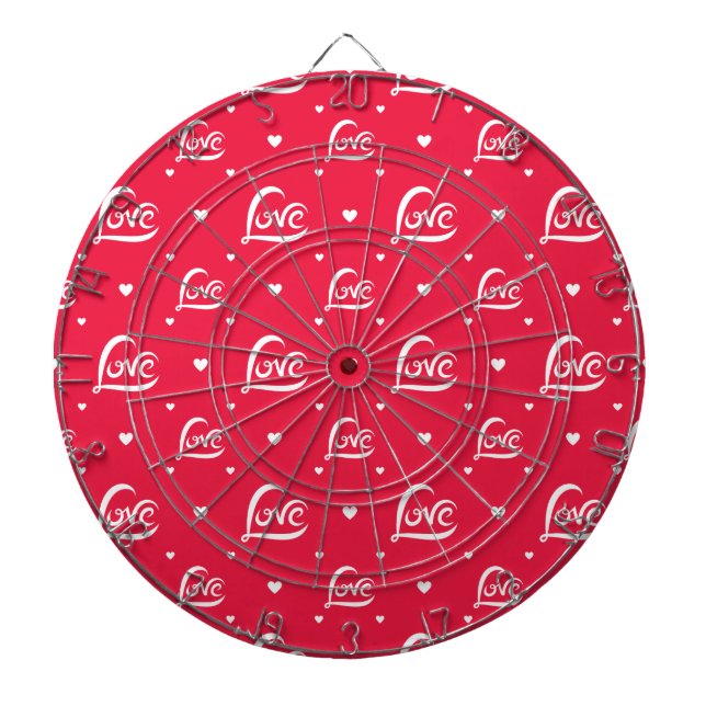 Valentines Day Love Heart Dart Board (Front)