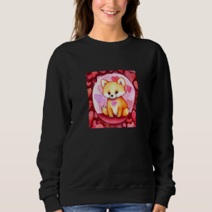 Valentine's Day Love Heart Fox Teddy Girlfriend Fi Sweatshirt