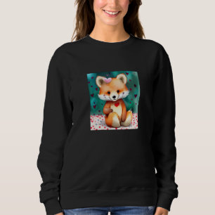Valentine's Day Love Heart Fox Teddy Girlfriend Fi Sweatshirt
