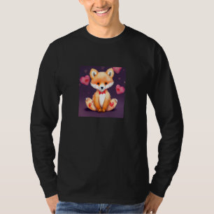 Valentine's Day Love Heart Fox Teddy Girlfriend Fi T-Shirt