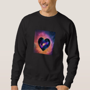 Valentine's Day Love Heart Galaxy Girlfriend Fianc Sweatshirt