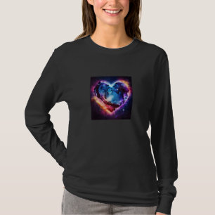 Valentine's Day Love Heart Galaxy Girlfriend Fianc T-Shirt