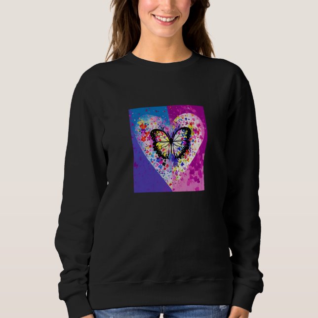 Valentine's Day Love Heart Girlfriend Fiancée Wife Sweatshirt (Front)