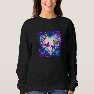 Valentine's Day Love Heart Girlfriend Fiancée Wife Sweatshirt