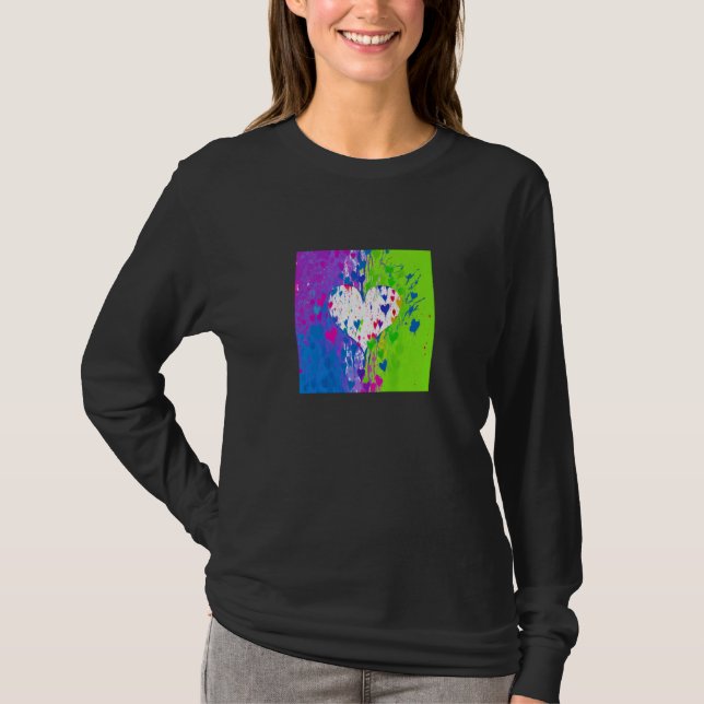Valentine's Day Love Heart Girlfriend Fiancée Wife T-Shirt (Front)