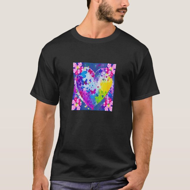 Valentine's Day Love Heart Girlfriend Fiancée Wife T-Shirt (Front)