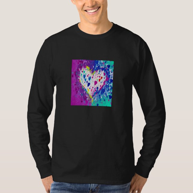 Valentine's Day Love Heart Girlfriend Fiancée Wife T-Shirt (Front)