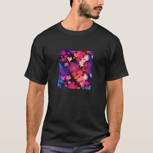Valentine's Day Love Heart Girlfriend Fiancée Wife T-Shirt (Front)