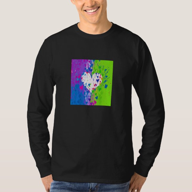 Valentine's Day Love Heart Girlfriend Fiancée Wife T-Shirt (Front)