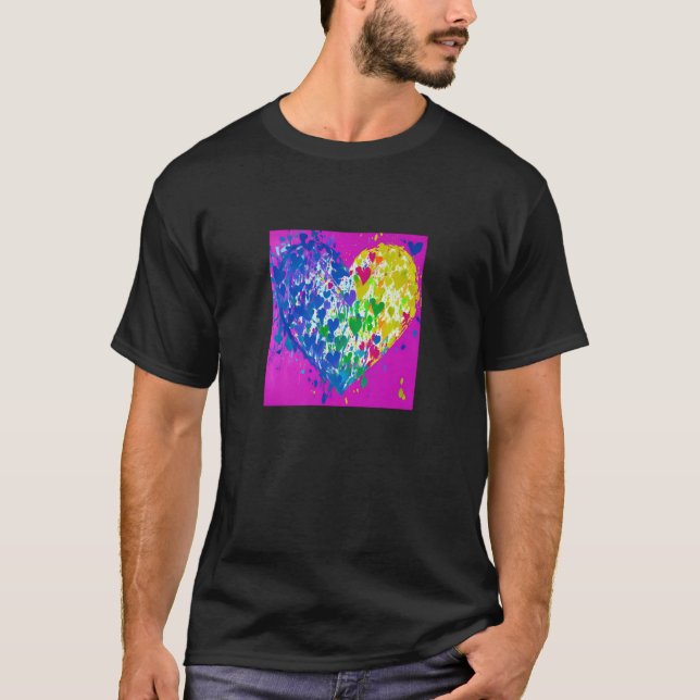 Valentine's Day Love Heart Girlfriend Fiancée Wife T-Shirt (Front)