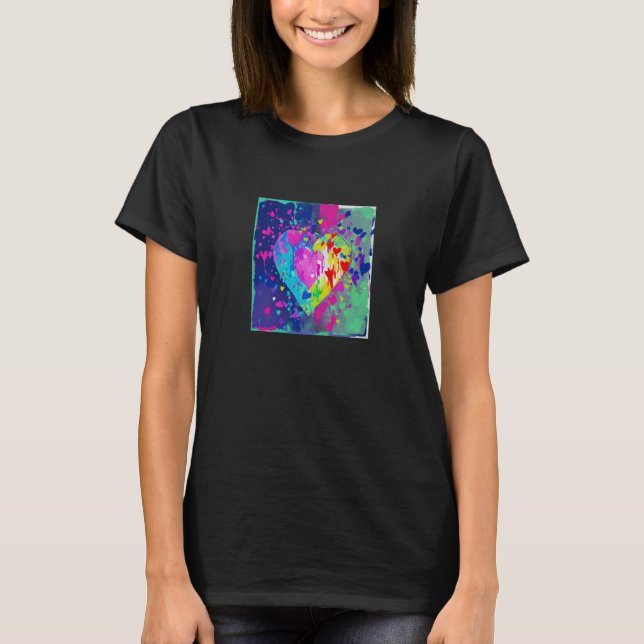 Valentine's Day Love Heart Girlfriend Fiancée Wife T-Shirt (Front)