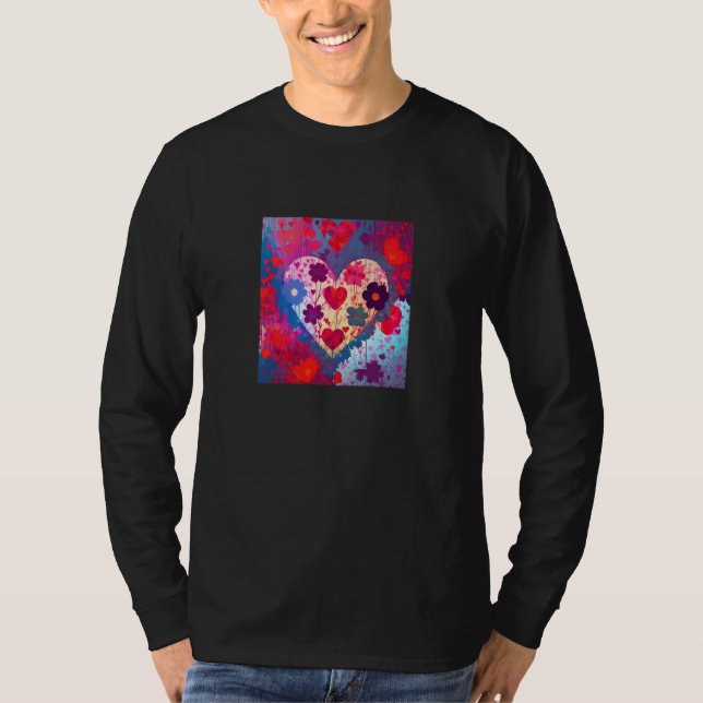 Valentine's Day Love Heart Girlfriend Fiancée Wife T-Shirt (Front)