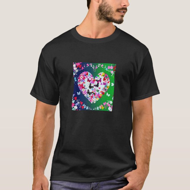 Valentine's Day Love Heart Girlfriend Fiancée Wife T-Shirt (Front)