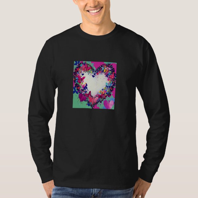 Valentine's Day Love Heart Girlfriend Fiancée Wife T-Shirt (Front)