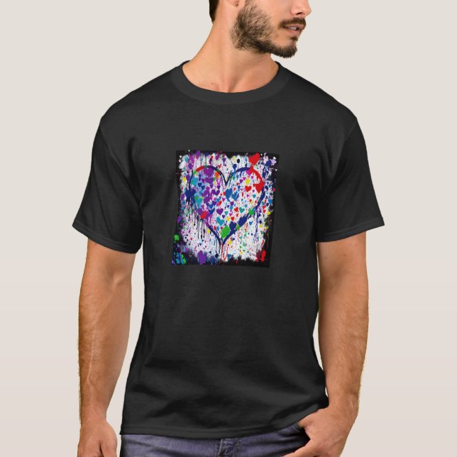 Valentine's Day Love Heart Girlfriend Fiancée Wife T-Shirt (Front)