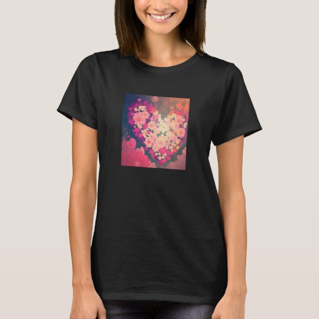 Valentine's Day Love Heart Girlfriend Fiancée Wife T-Shirt (Front)
