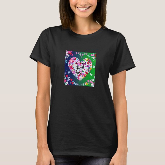 Valentine's Day Love Heart Girlfriend Fiancée Wife T-Shirt (Front)