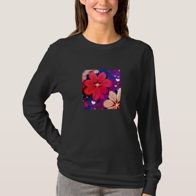 Valentine's Day Love Heart Girlfriend Fiancée Wife T-Shirt (Front)