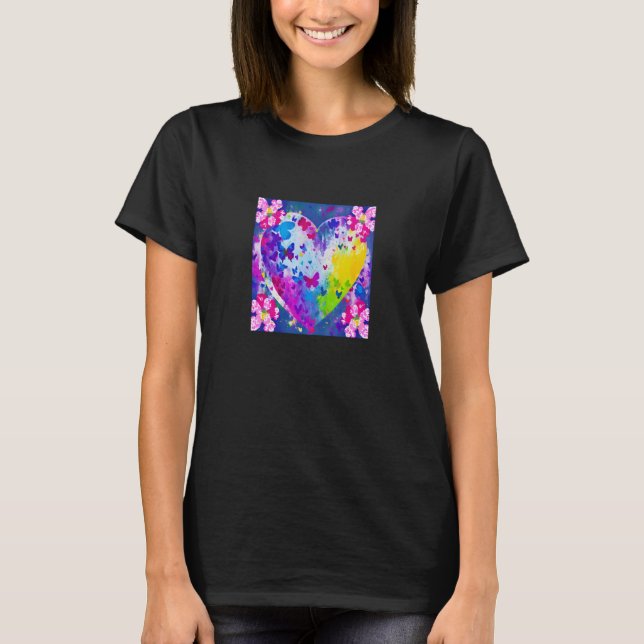 Valentine's Day Love Heart Girlfriend Fiancée Wife T-Shirt (Front)