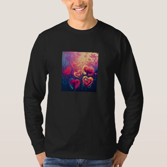Valentine's Day Love Heart Girlfriend Fiancée Wife T-Shirt (Front)