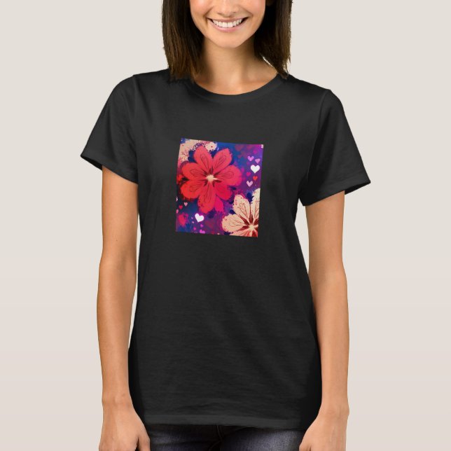 Valentine's Day Love Heart Girlfriend Fiancée Wife T-Shirt (Front)
