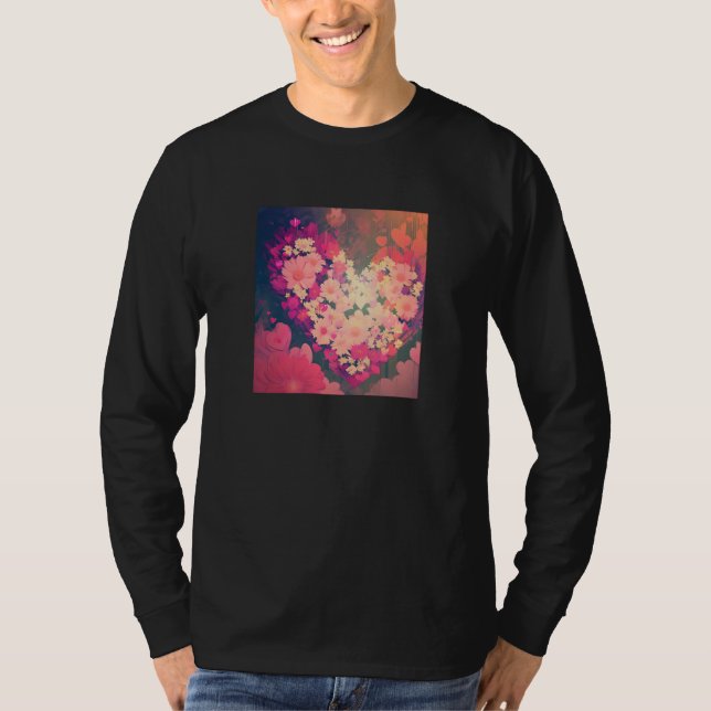 Valentine's Day Love Heart Girlfriend Fiancée Wife T-Shirt (Front)