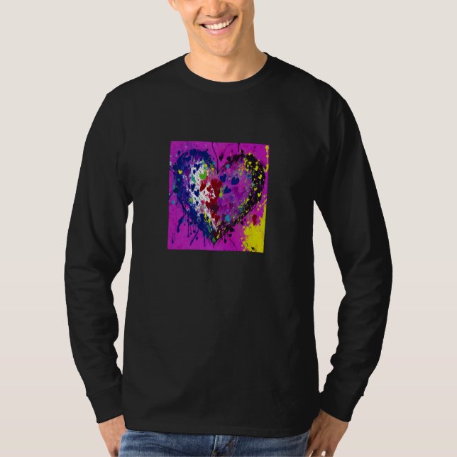 Valentine's Day Love Heart Girlfriend Fiancée Wife T-Shirt (Front)