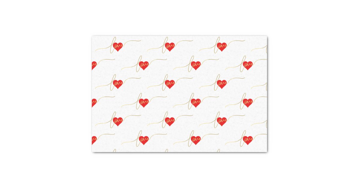 Vintage Valentine Tissue Paper | Zazzle