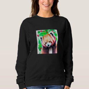 Valentine's Day Love Heart Red Panda Girlfriend Fi Sweatshirt