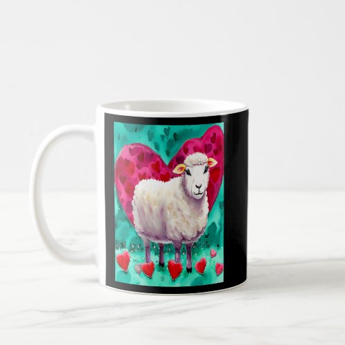 Valentines Day Love Heart Sheep Girlfriend Fianc Coffee Mug
