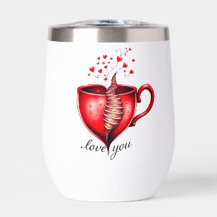 Valentine's Day Love & Hearts Collection ❤️ Thermal Wine Tumbler