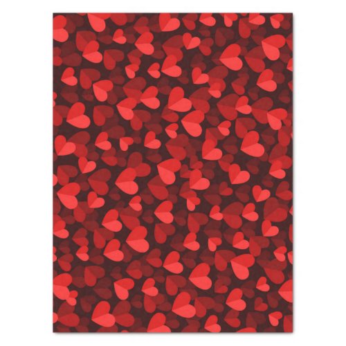 Valentines Day Love Hearts Cute red and pink   Tissue Paper