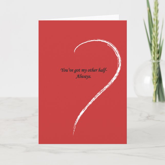 Valentine's Day Love Holiday Card (Front)