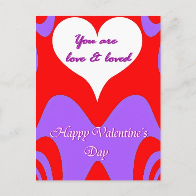 Valentine's Day Love_ Holiday Postcard (Front)