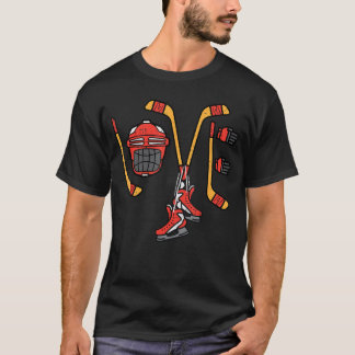Valentines Day Love Ice Hockey Sports Goalie Men B T-Shirt