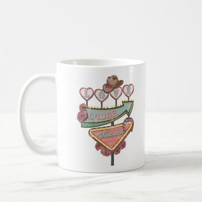Valentine's Day Love Lodge Coffee Mug (Left)