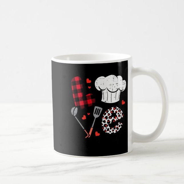 Valentines Day Love Lunch Lady Life School Cafeter Coffee Mug (Right)
