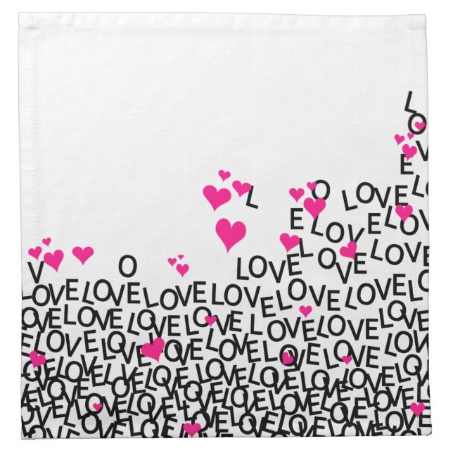 Valentine's Day Love Napkin (Front)