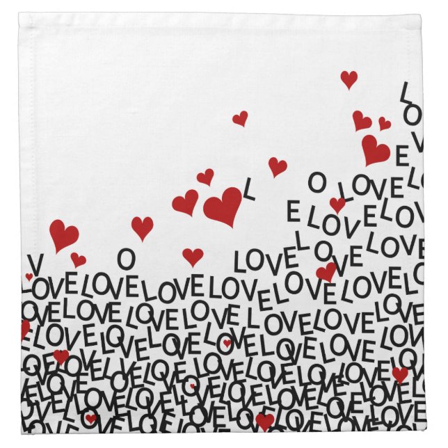 Valentine's Day Love Napkin (Front)