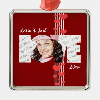 Valentine's Day Love Personalized Ornament by Joyful_Expressions at Zazzle