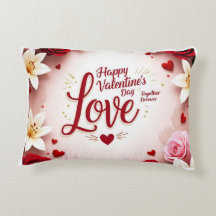 Valentine's Day Love Pillow – Romantic Design