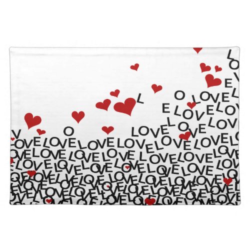 Valentines Day Love Placemat