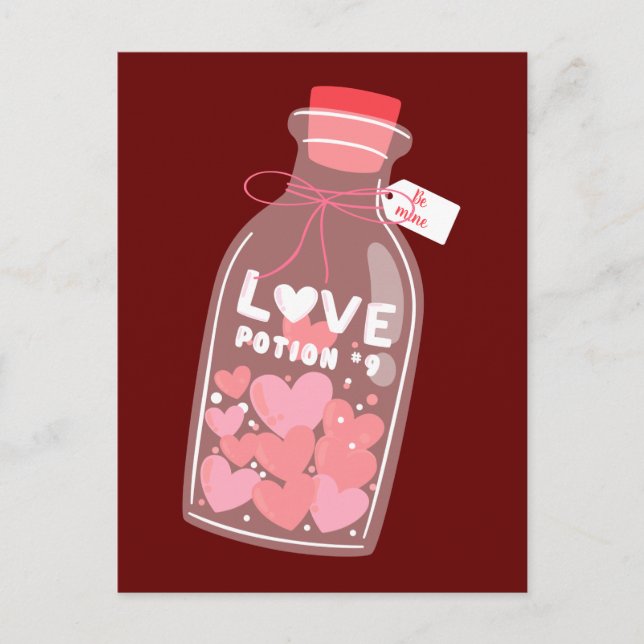Valentine's Day Love Potion Nr 9: Be Mine Postcard (Front)