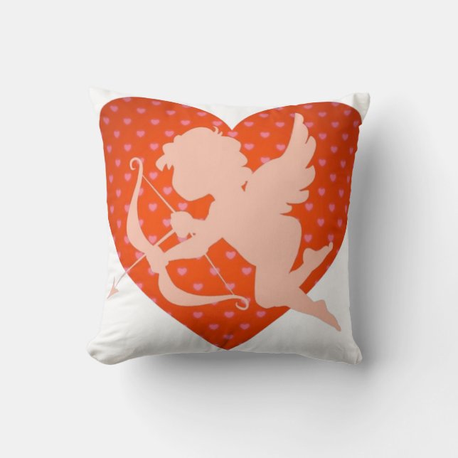 Valentine's Day Love romantic Design Throw Pillow (Front)