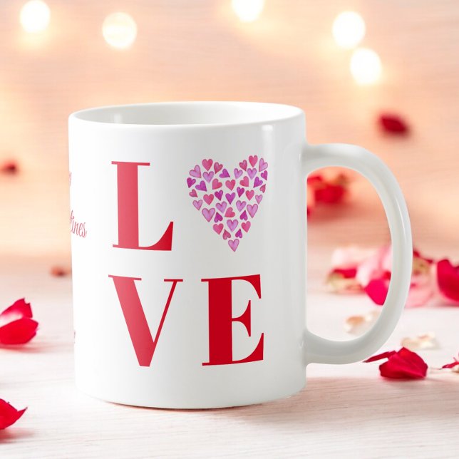 Valentines Day Love Script Couple Photo  Coffee Mug (Creator Uploaded)