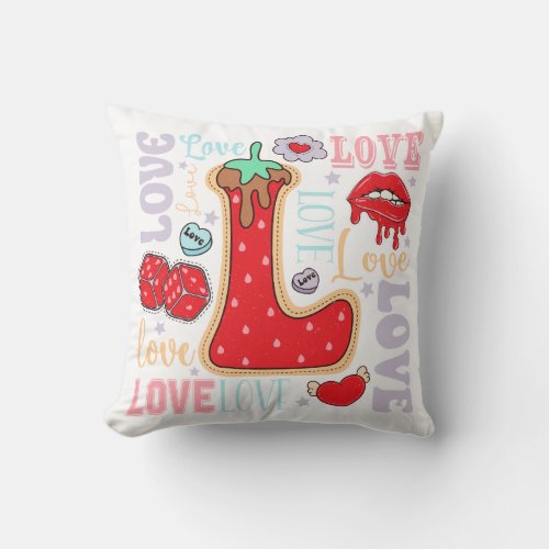 Valentines Day Love Throw Pillow